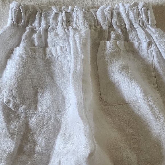 ZARA TODDLER GIRL STRAP DETAIL LINEN PANTS - Picture 2 of 4